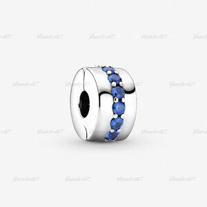 Pandora Blue Sparkle Clip Charm